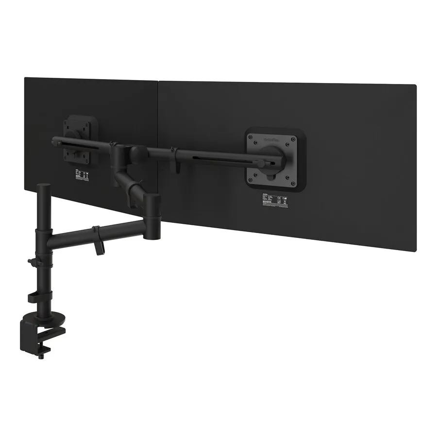 Dataflex Viewgo dubbele monitor arm zwart