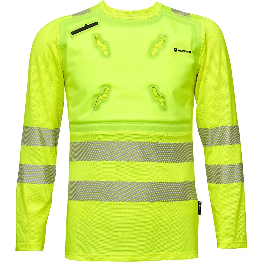 Inuteq Bodycool Smart-X DRY reflective long-sleeved t-shirt yellow