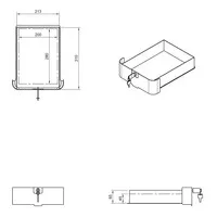 Dataflex Bento® desktop locker 500 - zwart