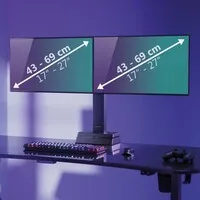 Ergopro ErgoTrack AutoLift Monitorstandaard - 2 monitoren