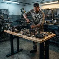 Ergopro Heavy-Duty elektrisch zit-sta bureau frame - Zilver