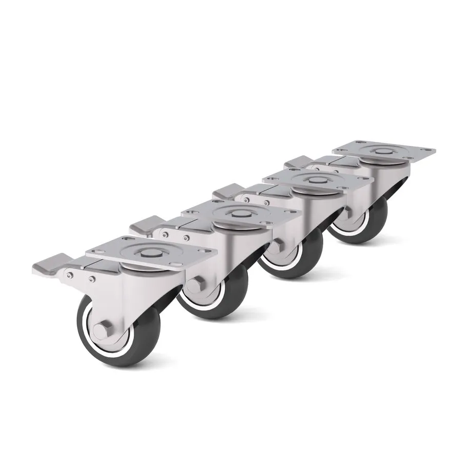 Ergopro Set Heavy Duty Zwenkwielen (4 stuks)