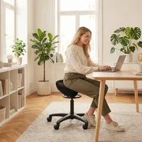 Score Activo saddle stool with extra seating comfort