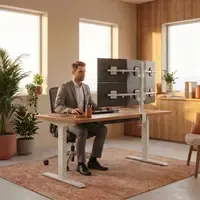 Dataflex Viewgo modular monitorarm voor 6 beeldschermen wit