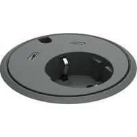 Powerdot Powerdot 17  met 2x USB-C Charger Ø79 mm zwart