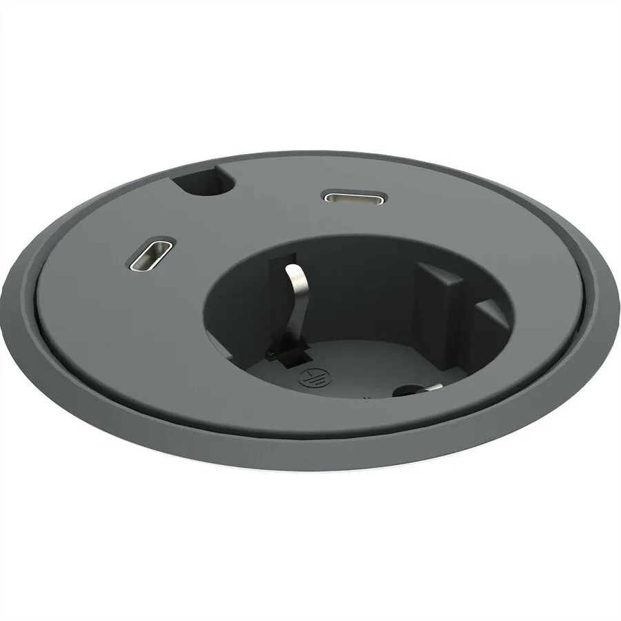 Powerdot Powerdot 17  met 2x USB-C Charger Ø79 mm zwart