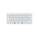 Rapoo E9350G draadloos compact toetsenbord met numeriek wit - NETNIETNIEUWTJE