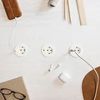 Powerdot Compact Power met USB-C Charger Ø60 mm wit