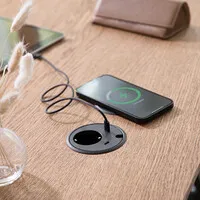 Powerdot 17 with 2x USB-C Charger Ø79 mm black