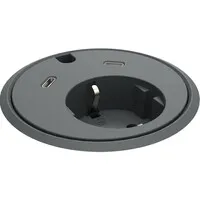 Powerdot 17 with 2x USB-C Charger Ø79 mm black