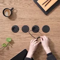 Powerdot 17 with 2x USB-C Charger Ø79 mm black