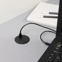 Powerdot Mini met 2x USB-C charger Ø51 mm zwart