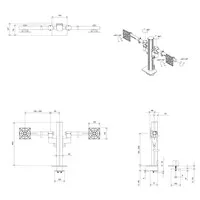 Dataflex Viewgo Modular Dubbele Monitorarm