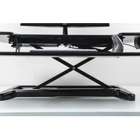BakkerElkhuizen Adjustable Desk Riser zit-sta werkstation - Zwart