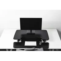 BakkerElkhuizen Adjustable Desk Riser zit-sta werkstation - Zwart