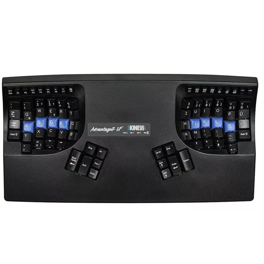 Kinesis Advantage2 Quiet Low-Force ergonomisch toetsenbord - QWERTZ - Duitse lay-out