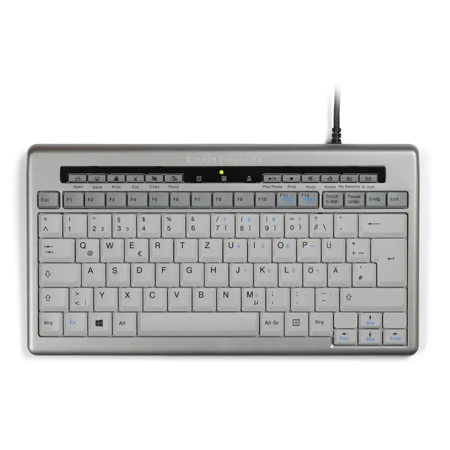 BakkerElkhuizen S-board 840 compact toetsenbord - QWERTZ - Duitse lay-out