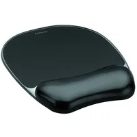 Fellowes Crystals Gel mouse mat with wrist rest black - NEARLYNEWITEM