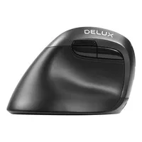 Delux Mini Iron Gray draadloze linkshandige ergonomische muis