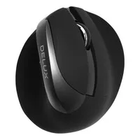Delux Mini Iron Grey wireless right-handed ergonomic mouse