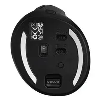 Delux Mini Iron Grey wireless right-handed ergonomic mouse