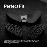 DeltaHub Carpio AirRest Replacement Wrist Rest Pads - Black