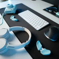 DeltaHub Carpio Replaceable Wrist Rest Pads - Baby Blue