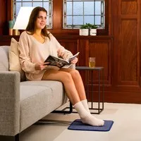 Heatek Verwarmde voetenmat Marine Blue