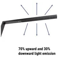 Maul MAULsirius LED floor lamp, colour: vario, with sensor, dimmable, black