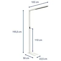 Maul MAULsirius LED vloerlamp colour vario sensor dimbaar wit