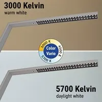 Maul MAULsirius LED vloerlamp colour vario sensor dimbaar zilvergrijs