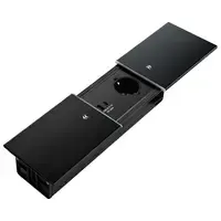 Fellowes Desk In Slide - 2x power, USB-A/C, HDMI & Cat6A zwart