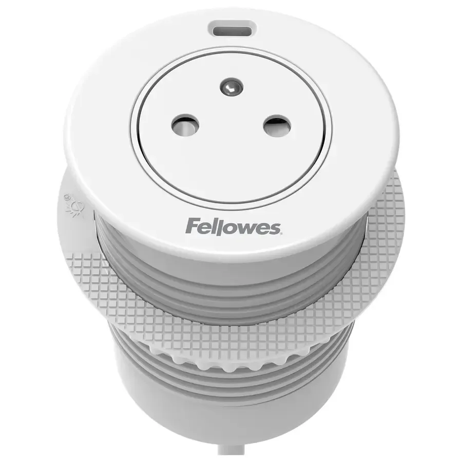 Fellowes Power-Spot® USB-C earth pin white - 1x 230V (Type E) & USB-C charger 30W