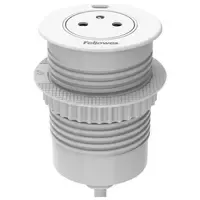 Fellowes Power-Spot® USB-C earth pin white - 1x 230V (Type E) & USB-C charger 30W