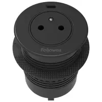 Fellowes Power-Spot® USB-C earth pin black - 1x 230V (Type E) & USB-C charger 30W
