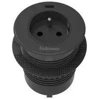Fellowes Power-Spot® USB-C earth pin black - 1x 230V (Type E) & USB-C charger 30W