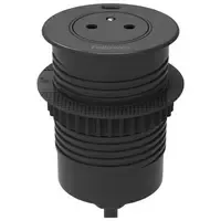 Fellowes Power-Spot® USB-C earth pin black - 1x 230V (Type E) & USB-C charger 30W