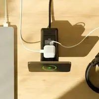 Bachmann NANO - 1x 230V + USB-C & wireless charging, 2 m cable black