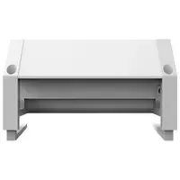 Fellowes Desk Up 2.0 - 2x pin earth + USB-A & USB-C charger white