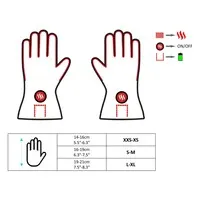 Glovii Verwarmde handschoenen universeel - oranje