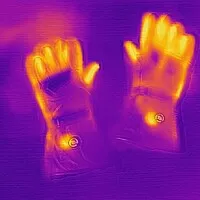 Glovii Verwarmde motorhandschoenen leer - zwart