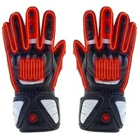 Glovii Verwarmde motorhandschoenen op motoraccu - zwart/rood/wit