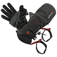 Glovii Verwarmde handschoenen 2-in-1 met wantkap - zwart