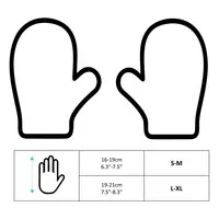 Glovii Waterdichte overwanten voor verwarmde handschoenen - zwart