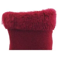 Glovii Verwarmde sokken met geborstelde binnenkant - rood