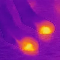 Glovii Verwarmde sokken met geborstelde binnenkant - rood