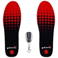 Glovii Verwarmde inlegzolen met afstandsbediening - zwart/rood