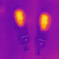 Glovii Verwarmde inlegzolen met afstandsbediening - zwart/rood