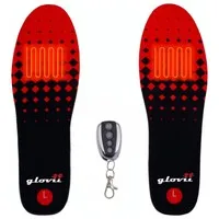 Glovii Verwarmde inlegzolen met afstandsbediening - zwart/rood
