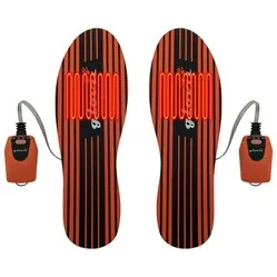 Glovii Heated insoles for ski boots - orange/black